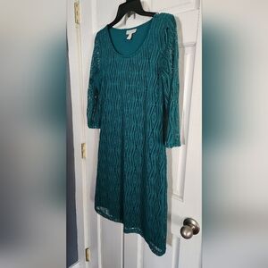 Teal Lace Dress
